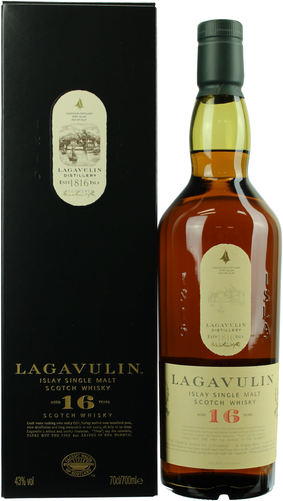 Lagavulin 16 Jahre 43 Prozent Flasche