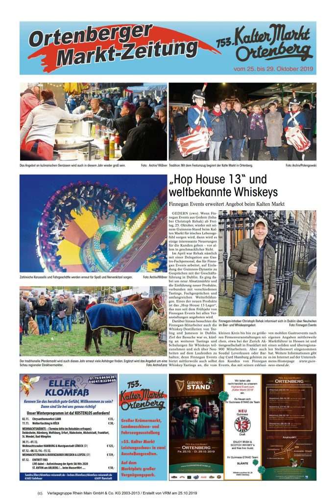 Kalter Markt 2019 neu Hop House 13 ein Geschenk aus Irland